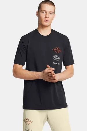 Under Armour Camiseta de manga corta Project Rock Tools Of The Trade para hombre / Team Naranja M