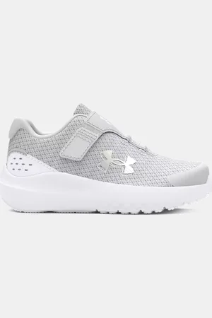 Under Armour Zapatillas de running Surge 4 AC para niña pequeña Halo / Blanco / Iridescent 27