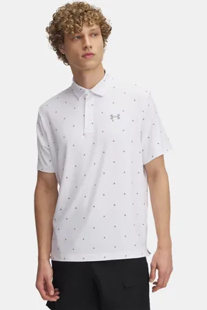 Under Armour Polo con estampado Playoff 3.0 para hombre / Acero L