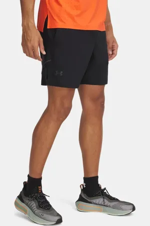 Under Armour Pantalón corto de 18 cm Launch Elite 2-in-1 para hombre / Fire / Reflectante 3XL