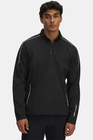Under Armour Parte de arriba con media cremallera Drive Wind para hombre / Blanco L