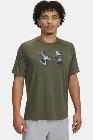 Under Armour Camiseta de manga corta Tech™ Print Fill para hombre Marine OD / Negro L