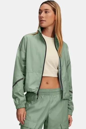 Under Armour Chaqueta Unstoppable Woven Sheen para mujer Silica / Silica L