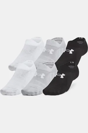 Under Armour Calcetines ultracortos Essential unisex - Paquete de 6 / / Halo Gris L