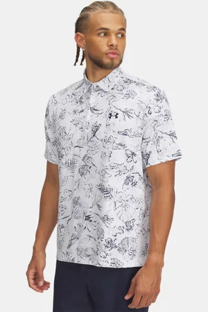 Under Armour Polo con estampado Playoff 3.0 para hombre / Midnight Marino Azul / Midnight Marino Azul L