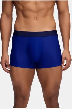 Under Armour Bóxer de 8 cm Performance Tech™ Boxerjock® para hombre - Paquete de 3 Royal / Acero Full Heather / Royal L