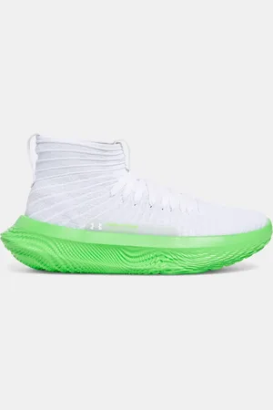 Under Armour Zapatillas de baloncesto FUTR X ELITE unisex / Halo Gris / Verde Shock 44.5