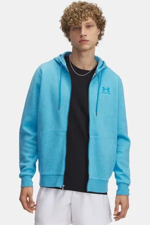 Under Armour Sudadera con capucha y cremallera completa Icon Fleece para hombre Ether / Ether L