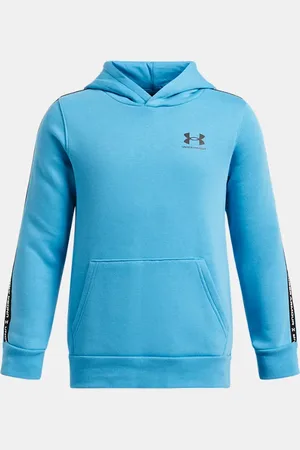 Under Armour Sudadera con capucha Icon Fleece Taping para niño Ether / Negro YLG (149 - 160 cm)