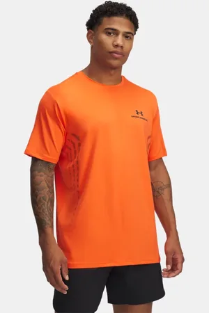 Under Armour Camiseta de manga corta con estampado Vanish Energy para hombre Fire / Negro / Negro L