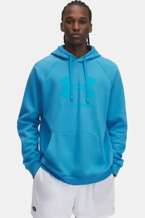 Under Armour Sudadera Rival Fleece Logo para hombre Ether / Topaz 3XL