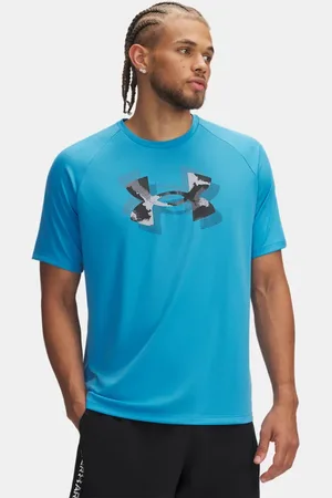 Under Armour Camiseta de manga corta Tech™ Print Fill para hombre Ether / Negro L