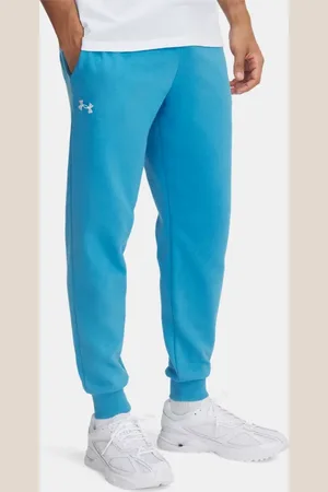 Under Armour Jogger de tejido Fleece Rival para hombre Ether / Blanco 3XL