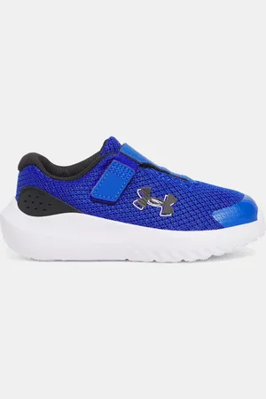 Under Armour Zapatillas de running Surge 4 AC para niño pequeño Team Royal / Negro / Negro 27