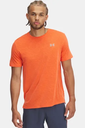 Under Armour Camiseta de manga corta Launch Camo para hombre Fire / Reflectante L
