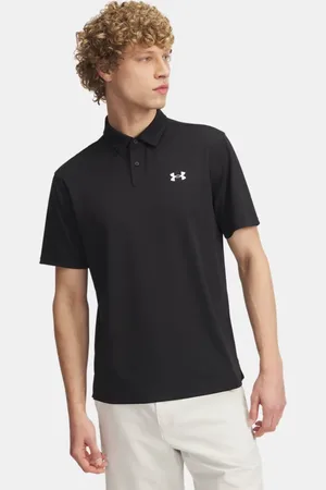 Under Armour Polo de piqué Tee To Green para hombre / Blanco L