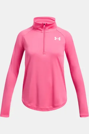 Under Armour Sudadera con media cremallera y estampado Tech™ para niña Super / Blanco YLG (149 - 160 cm)