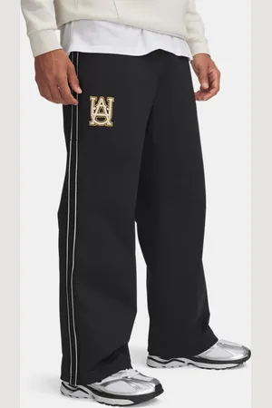 Under Armour Pantalón Courtside Snap para hombre / Piedra / Noble Oro L