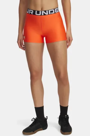 Under Armour Pantalón corto HeatGear® para mujer Fire / Blanco L