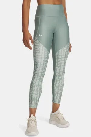Under Armour Leggings tobilleros Tech™ Printed Panel para mujer Silica / Hydro / Blanco L