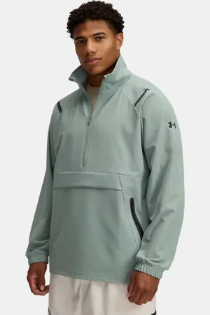 Under Armour Anorak Unstoppable para hombre Silica / Negro 3XL