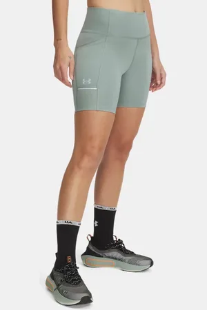 Under Armour Pantalón corto de 15,2 cm Launch para mujer Silica / Reflectante L