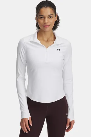 Under Armour Sudadera con media cremallera Motion para mujer / Negro L