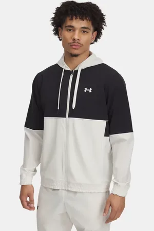 Under Armour Chaqueta Zone Woven para hombre Piedra / Negro / Piedra L
