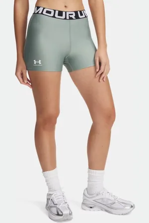 Under Armour Pantalón corto HeatGear® para mujer Silica / Blanco L