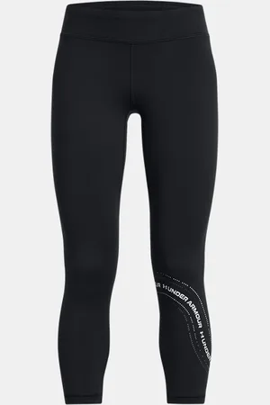 Under Armour Leggings tobilleros Motion Branded para niña / Jet Gris YLG (149 - 160 cm)