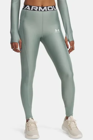 Under Armour Leggings HeatGear® Rib para mujer Silica / Silica / Blanco L