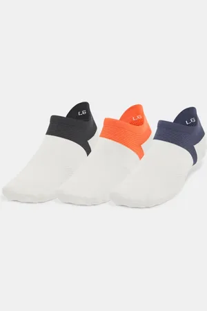 Under Armour Calcetines invisibles con presilla ArmourDry® Run Lite unisex - Paquete de 3 Quartz / Quartz / Reflectante L