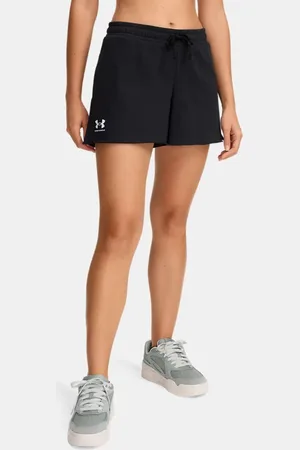 Under Armour Pantalón corto Rival Terry para mujer / Blanco L