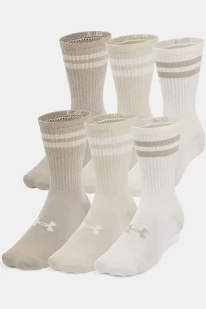 Under Armour Calcetines altos Essential unisex - Paquete de 6 Piedra / Piedra / Timberwolf Taupe L
