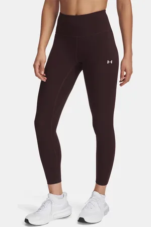 Under Armour Leggings hasta el tobillo Motion para mujer Marron Obsidian / Blanco L