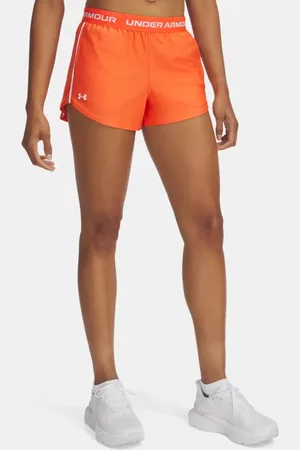 Under Armour Pantalón corto Tech™ Play Up para mujer Fire / Blanco L