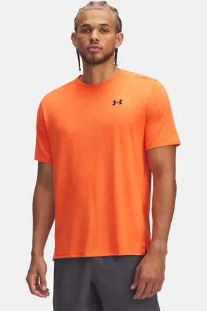 Under Armour Camiseta de manga corta Tech™ Vent Jacqrd para hombre Fire / Negro L
