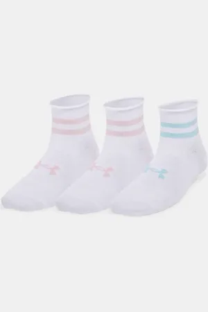 Under Armour Calcetines Essential Qrter para mujer - Paquete de 3 / / Stream L