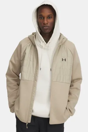 Under Armour Swacket con aislamiento Unstoppable para hombre City Khaki / Negro 3XL