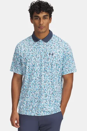 Under Armour Polo con estampado Matchplay para hombre / Downpour Gris / Downpour Gris L