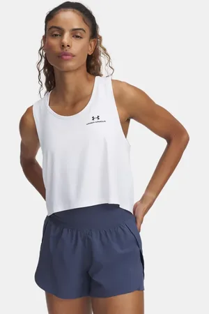 Under Armour Pantalón corto 2 en 1 Vanish para mujer Downpour / Downpour L