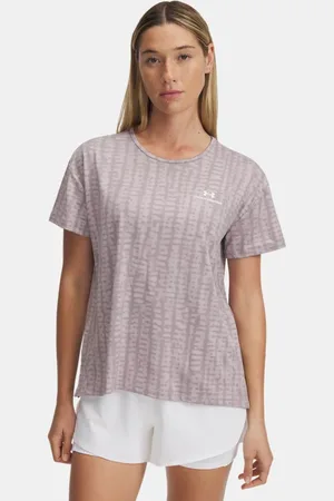 Under Armour Camiseta de manga corta con estampado Vanish Energy 2.0 para mujer Dawn / Blanco L