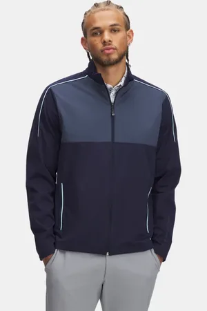 Under Armour Parte de arriba con cremallera completa Drive Wind para hombre Midnight Marino / Downpour Gris / Downpour Gris 3XL