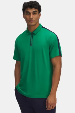 Under Armour Polo con cremallera Drive para hombre Team Kelly / Midnight Marino Azul / Team Kelly L