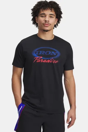 Under Armour Camiseta de manga corta Project Rock Iron para hombre / Team Royal L