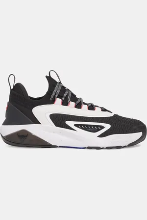 Under Armour Zapatillas de entrenamiento Project Rock 7 para hombre / Blanco / Racer Rojo 44