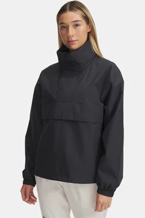 Under Armour Anorak Cloudstrike para mujer Anthracite / Reflectante L