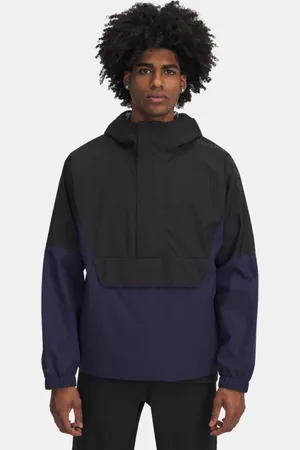 Under Armour Anorak Cloudstrike para hombre / Midnight Marino Azul / Reflectante L