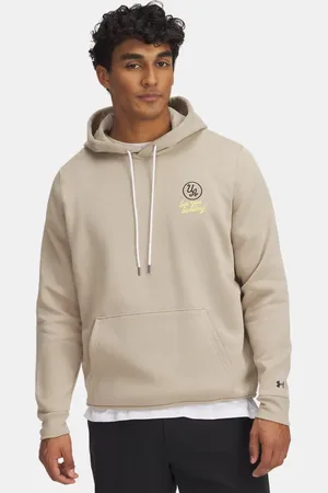 Under Armour Sudadera con capucha Icon Moving Day para hombre City Khaki / Negro L