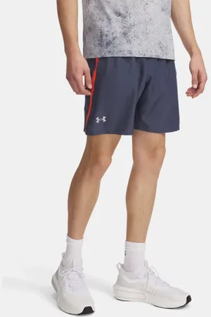 Under Armour Pantalón corto de 18 cm Launch para hombre Downpour / Fire / Reflectante 3XL